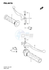 UH125 ABS BURGMAN EU drawing HANDLE LEVER