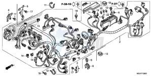 VFR1200XF CrossTourer - VFR1200X 2ED - (2ED) drawing WIRE HARNESS