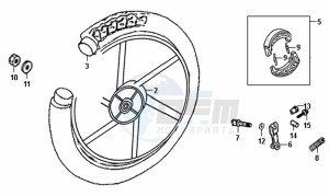 FIDDLE II 50 NEW ENGINE drawing REAR WHEEL