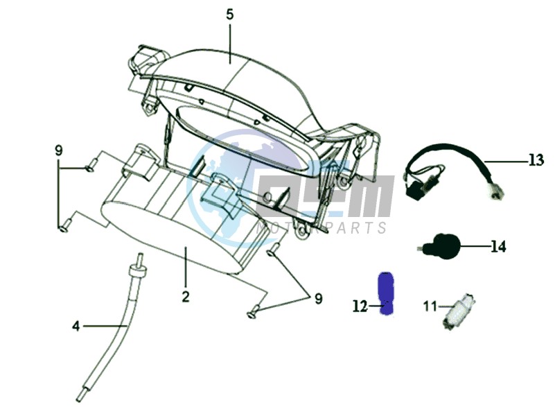 DASHBOARD / SPEEDOMETER CABLE / WIRING HARNASS