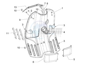 S 50 4T 4V College drawing Front glovebox - Knee-guard panel