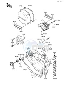 KX 250 C [KX250] (C1) [KX250] drawing ENGINE COVERS_WATER PUMP -- 83 KX250-C1- -