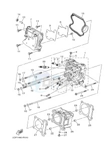 GPD125A GPD125-A NMAX125 (2DS6) drawing CYLINDER