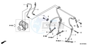 NSA700A9 E / MKH MME drawing FRONT BRAKE HOSE