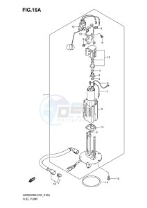 GSR600 (E2) drawing FUEL PUMP (MODEL K9 L0)