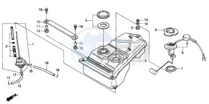 SH50D SCOOPY drawing FUEL TANK