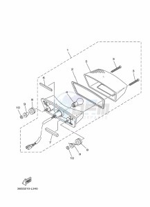 YBR125E YBR 125E (BN9M) drawing TAILLIGHT