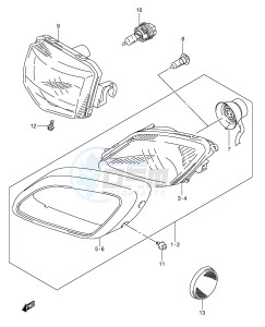 LT-A500F (P28-P33) drawing HEADLAMP (MODEL K5)