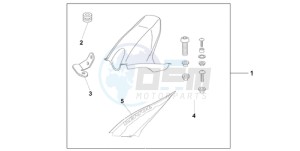 CBR1000RR9 UK - (E / MKH REP) drawing HUGGER REPSOL REPLICA