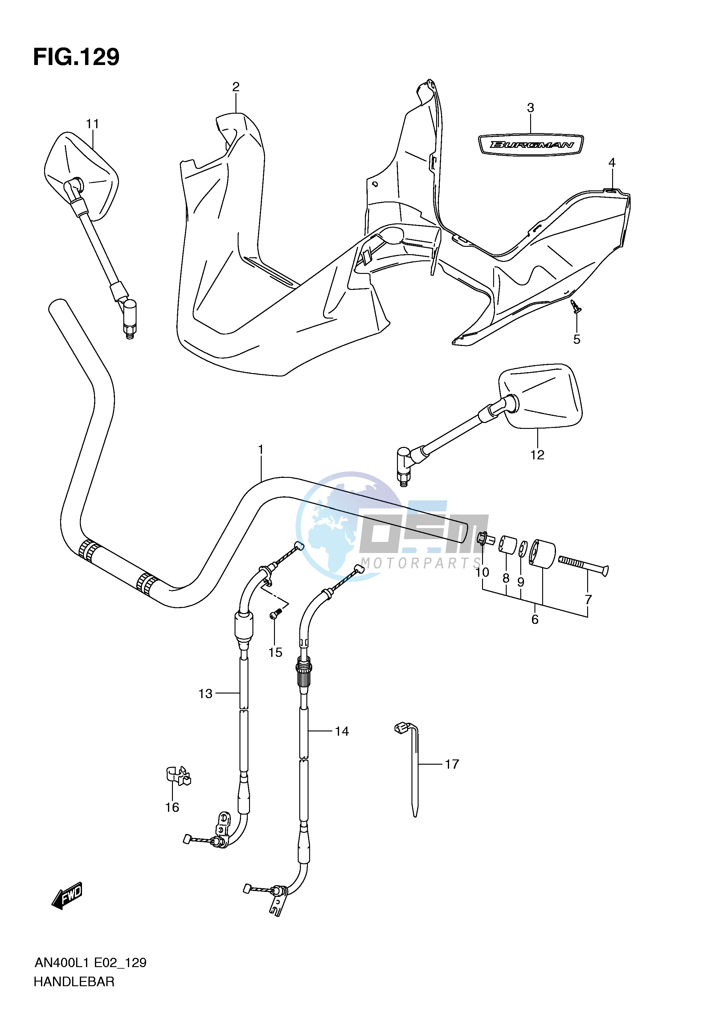 HANDLEBAR (AN400ZAL1 E2)