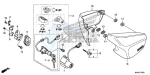 VT750C2SE Shadow - VT750C2S-E UK - (E) drawing SIDE COVER (VT750CS/ C2B/ C2S/ C)