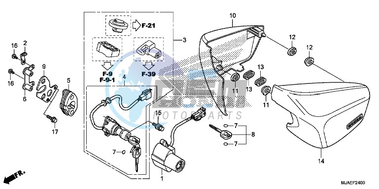 SIDE COVER (VT750CS/ C2B/ C2S/ C)