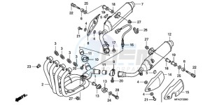 CBF1000TA UK - (E / ABS MKH) drawing EXHAUST MUFFLER