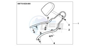 VT600CD drawing BACKREST KIT