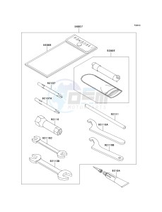 KSF 250 A [MOJAVE 250] (A10-A14) [MOJAVE 250] drawing OWNERS TOOLS