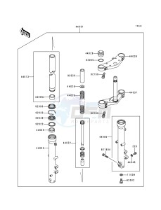 ZR 750 C [ZEPHYR 750] (C1-C3) [ZEPHYR 750] drawing FRONT FORK