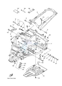 YFM700R YFM7RB RAPTOR 700R (1ASE 1ASF 1ASD) drawing FRAME