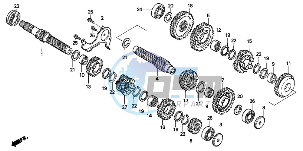 TRANSMISSION (NT650VW/X/Y/1)