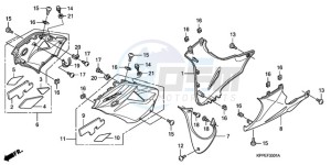 CBR125RWA Germany - (G / WH) drawing UNDER COWL (CBR125RW7/RW9/RWA)