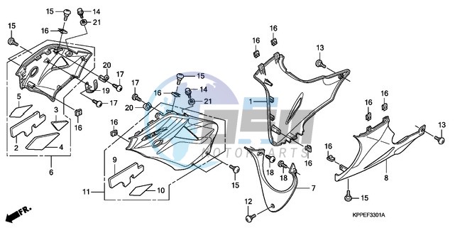 UNDER COWL (CBR125RW7/RW9/RWA)