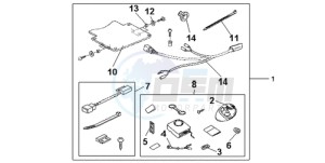 GL18009 Europe Direct - (ED / AB NAV) drawing SUBKIT ALARM ATT