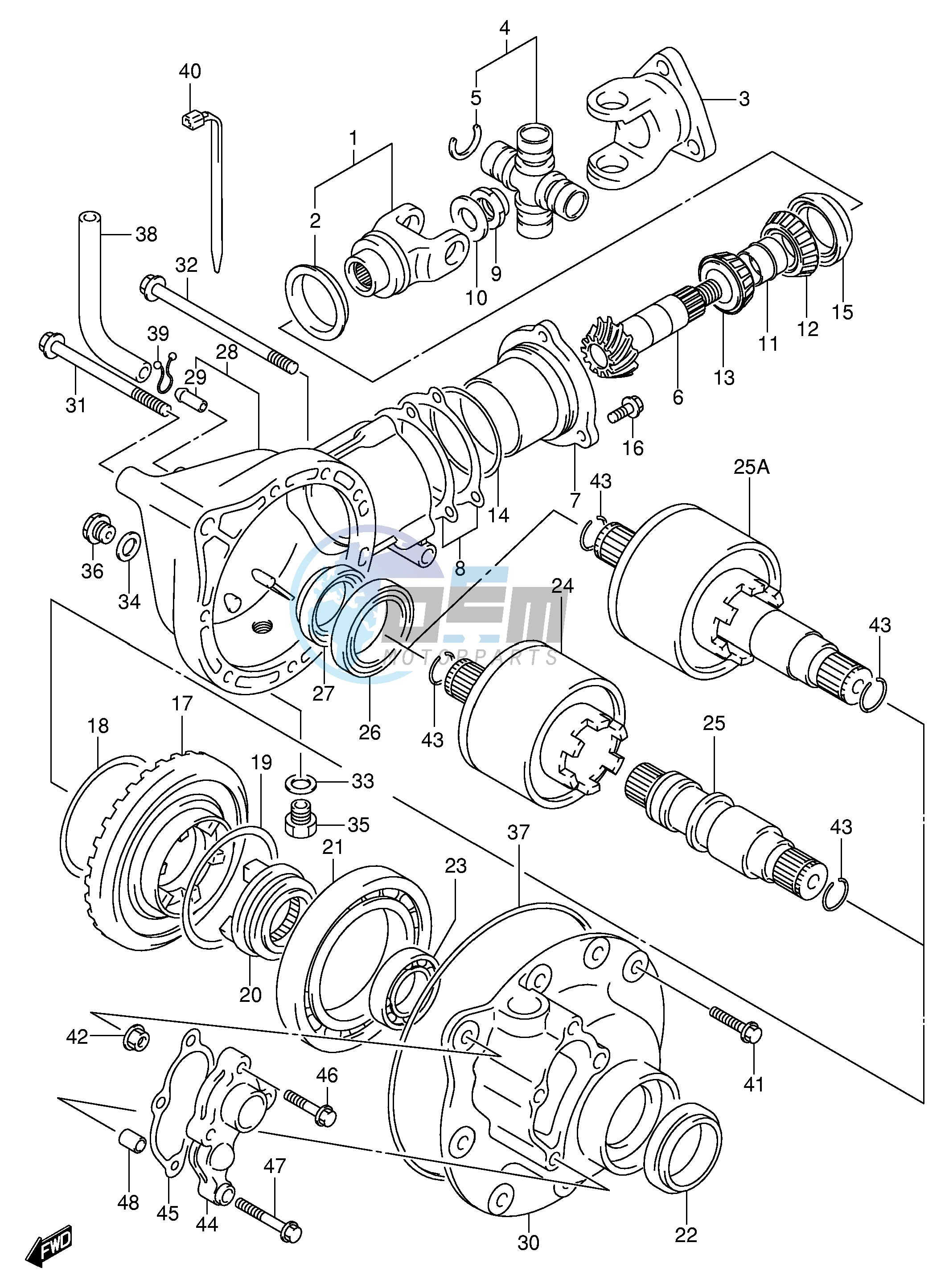 FINAL BEVEL GEAR (FRONT)(MODEL K1 K2)