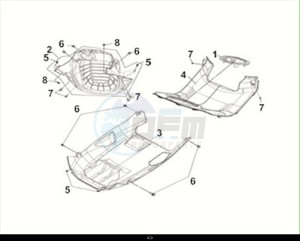 MAXSYM 400I (LZ40W1Z1-EU) (M2) drawing CENTER COVER-UNDER COVER-RADIATOR AIR DUCT