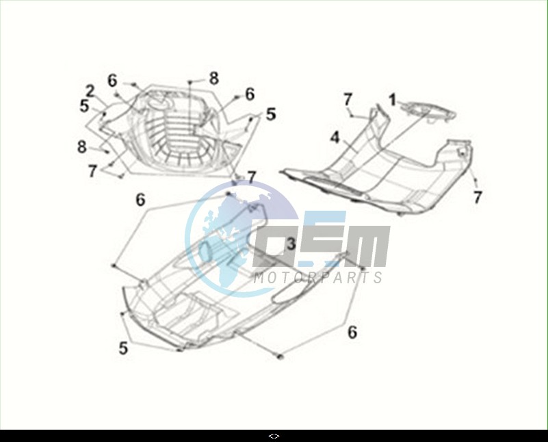 CENTER COVER-UNDER COVER-RADIATOR AIR DUCT