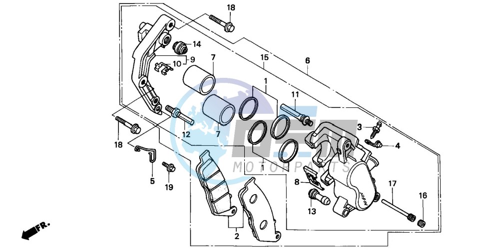 FRONT BRAKE CALIPER