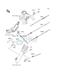 KLX125 KLX125CBF GB XX (EU ME A(FRICA) drawing Cables