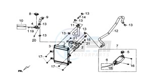 JOYMAX 300I drawing RADIATOR