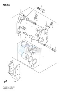 RM-Z250 (E19) drawing FRONT CALIPER