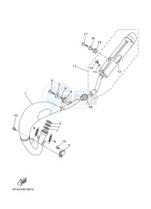 YZ85LW (1SN7 1SN9 1SP7 1SP9) drawing EXHAUST