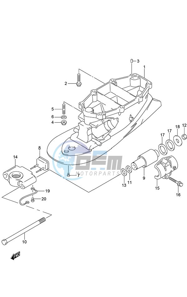 Drive Shaft Housing (DF 250S)