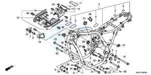 CB1100AD CB1100 ABS UK - (E) drawing FRAME BODY