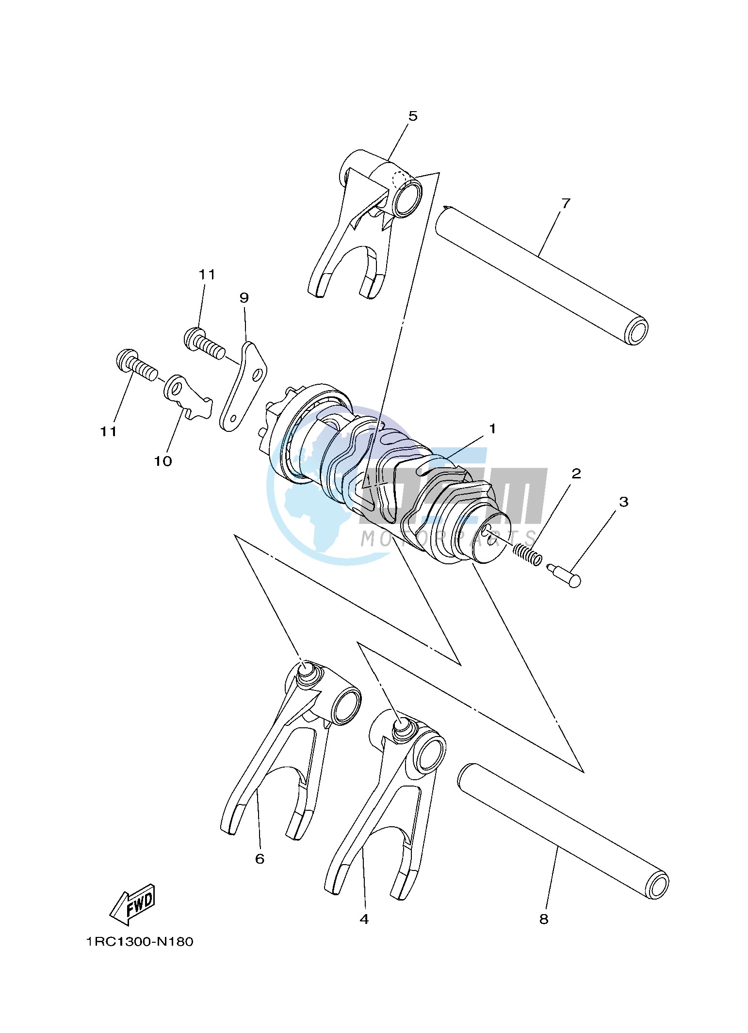 SHIFT CAM & FORK