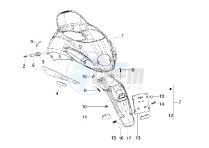 Liberty 4T RST 50 drawing Mudguard flap