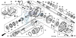 TRX420FMA Australia - (U / 2U 4WD) drawing REAR FINAL GEAR