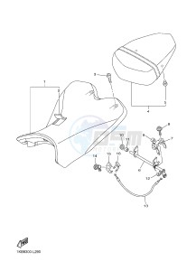 YZF-R1 R1 1000 (1KBT 1KBU) drawing SEAT