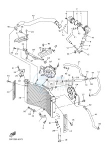 FZ8-N ABS 800 FZ8 (NAKED, ABS) (59P6) drawing RADIATOR & HOSE