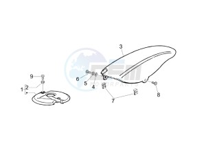 Typhoon 50 serie speciale drawing Wheel housing - Mudguard