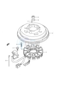 DF 9.9A drawing Magneto - w/Remote Control