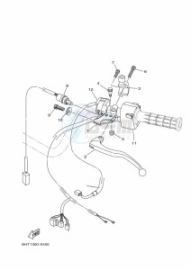 YFM450FWBD KODIAK 450 EPS (BHT2) drawing HANDLE SWITCH & LEVER