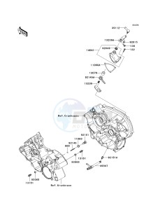 KVF 650 F [BRUTE FORCE 650 4X4I] (F6F-F9F ) F9F drawing GEAR CHANGE MECHANISM