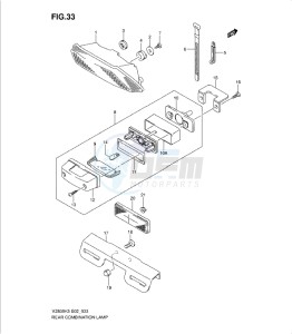 VZ800K9 drawing REAR COMBINATION LAMP