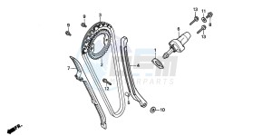 TRX300EX SPORTRAX 300EX drawing CAM CHAIN/TENSIONER