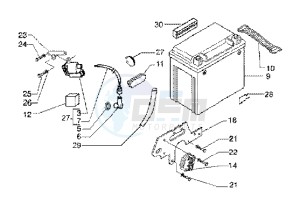 X9 125 SL drawing Battery