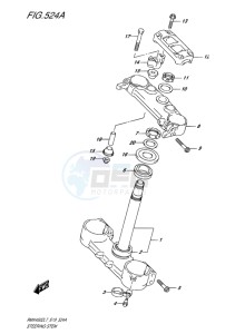 RMX450 drawing STEERING STEM