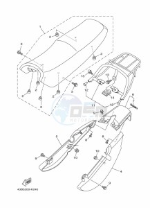 YBR125EGS YBR125G (43BM) drawing SEAT