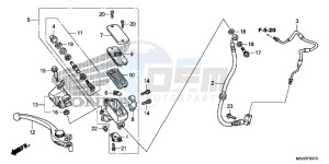 VFR1200XD CrossTourer - VFR1200X Dual Clutch 2ED - (2ED) drawing FR. BRAKE MASTER CYLINDER